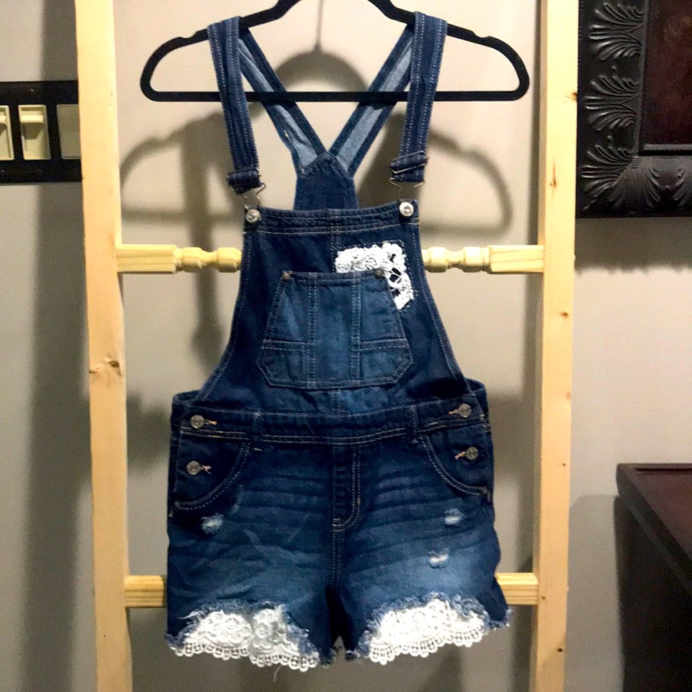Girls Short Overalls